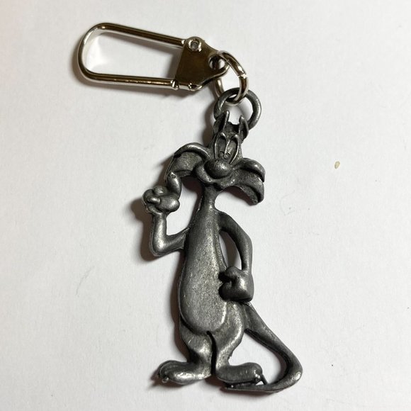 Vintage Sylvester Tweety Bird Zipper Pull Purse Charm Looney Tunes Warner Bros. - Picture 3 of 9